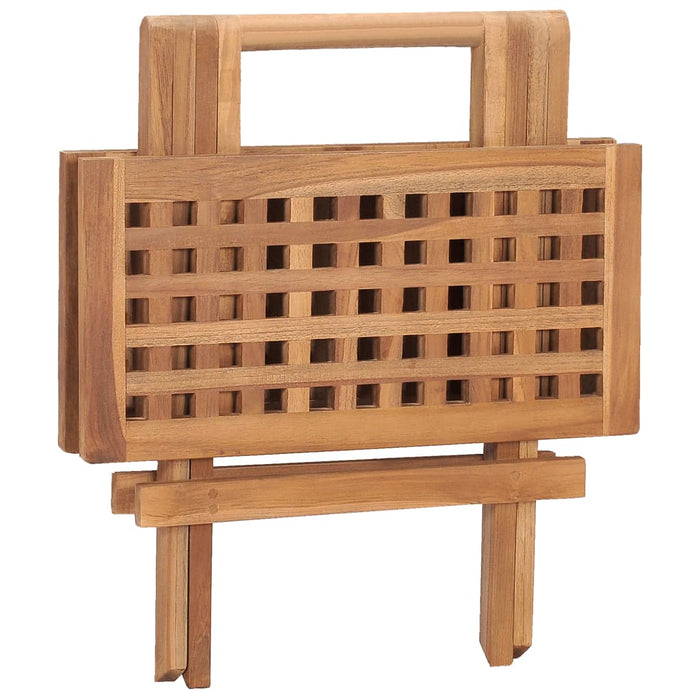 Sammenleggbart hagebord 50x50x50 cm heltre teak