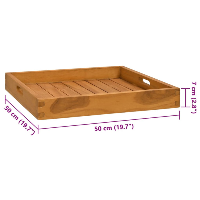 Serveringsbrett 50x50 cm heltre teak