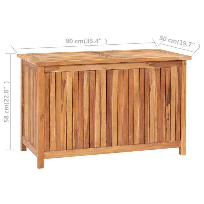 Putekasse 90x50x58 cm heltre teak