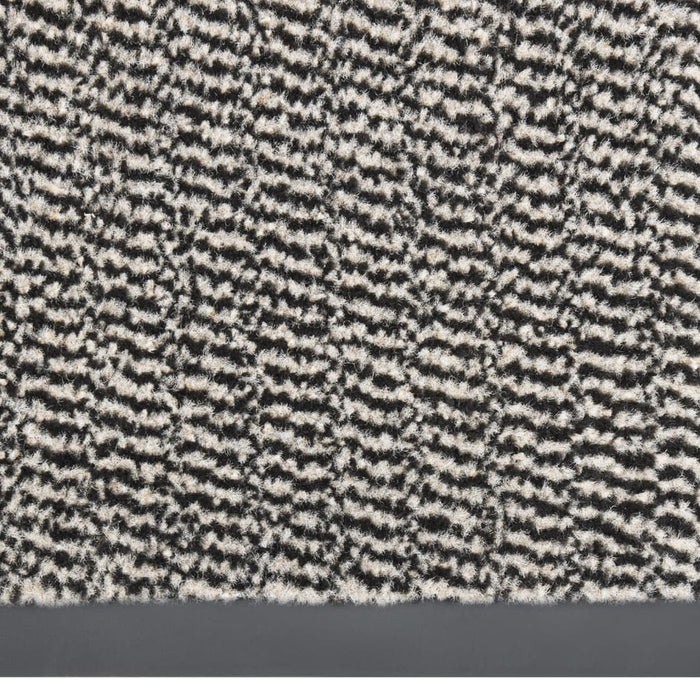 Tuftet dørmatte 60x180 cm lysebrun