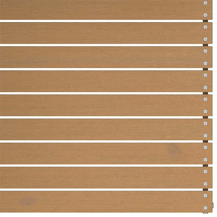 Utendørs hjørnesofa med puter kremhvite heltre furu