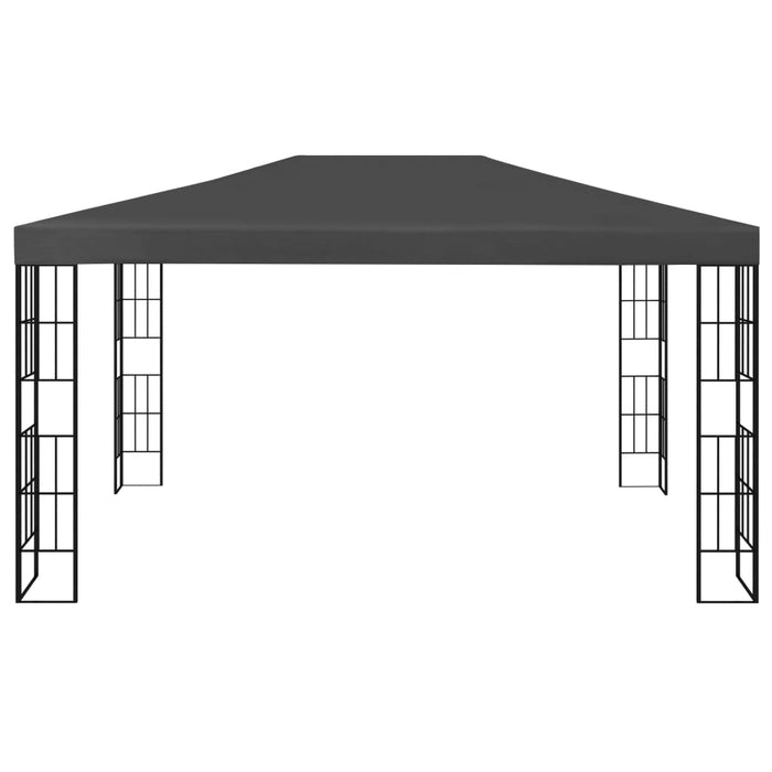 Paviljong med LED-lysslynge 3x4 m antrasitt