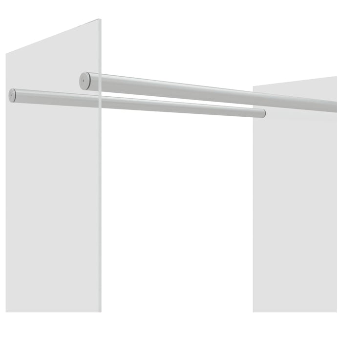 Vedstativ gjennomsiktig 80x35x100 cm herdet glass