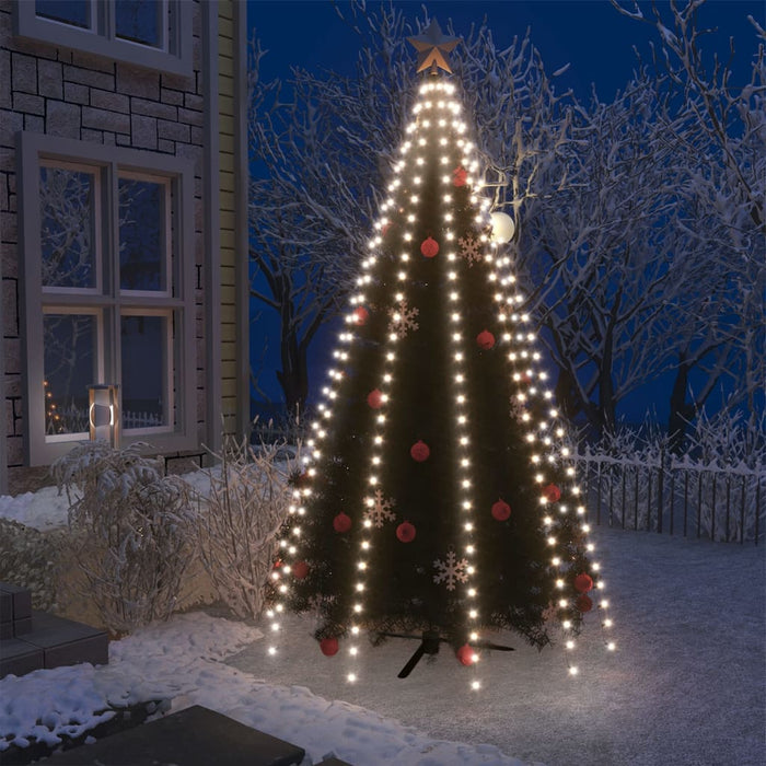 Nettlys for juletre med 300 LED kaldhvit 300 cm