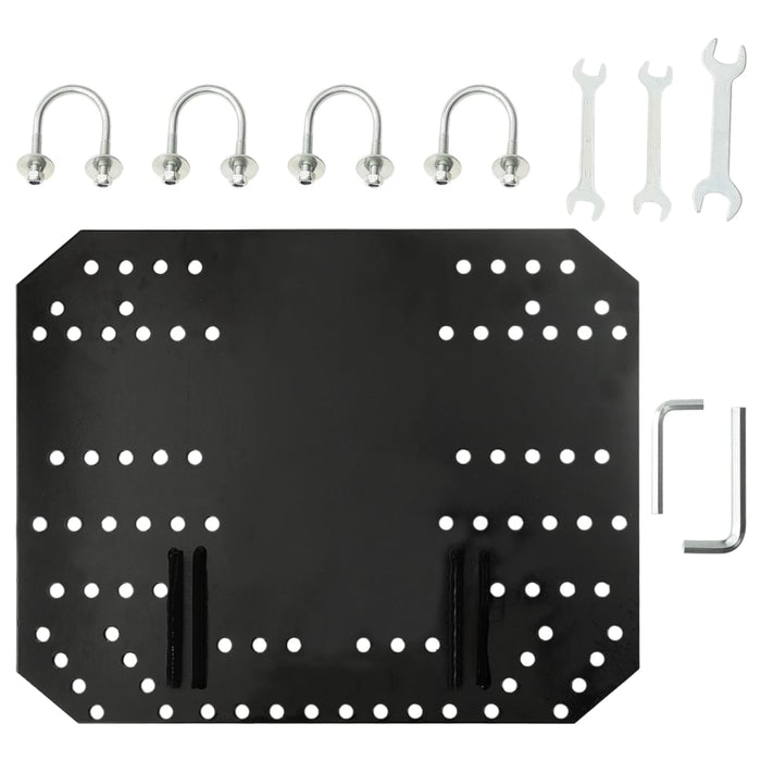 Snøplog for ATV 115x38 cm svart