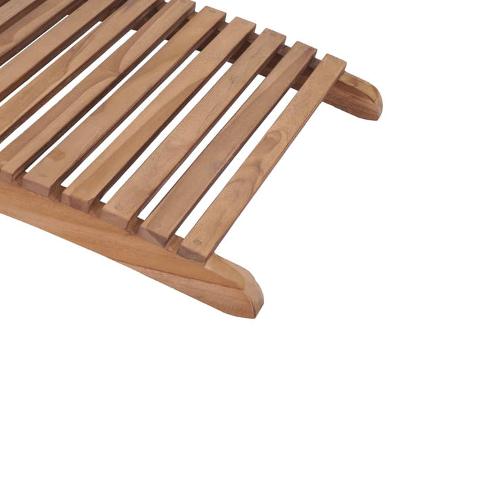 Sammenleggbare solsenger 2 stk heltre teak