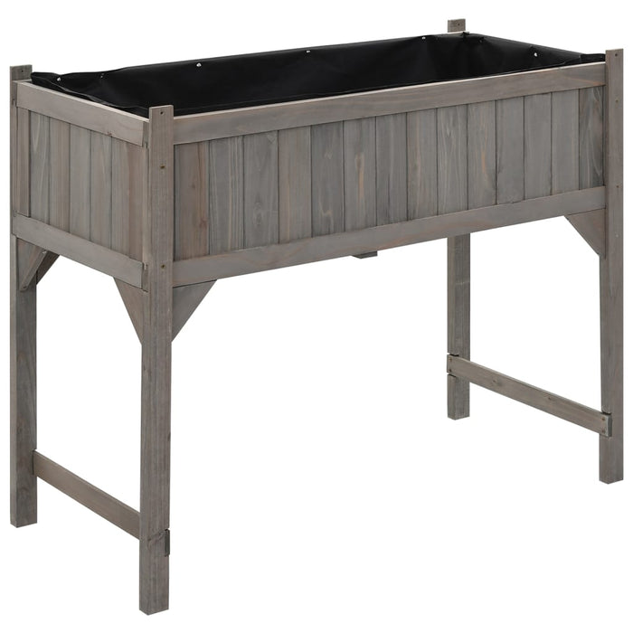 Forhøyet plantekasse med drivhus 110x54x120 cm heltre gran