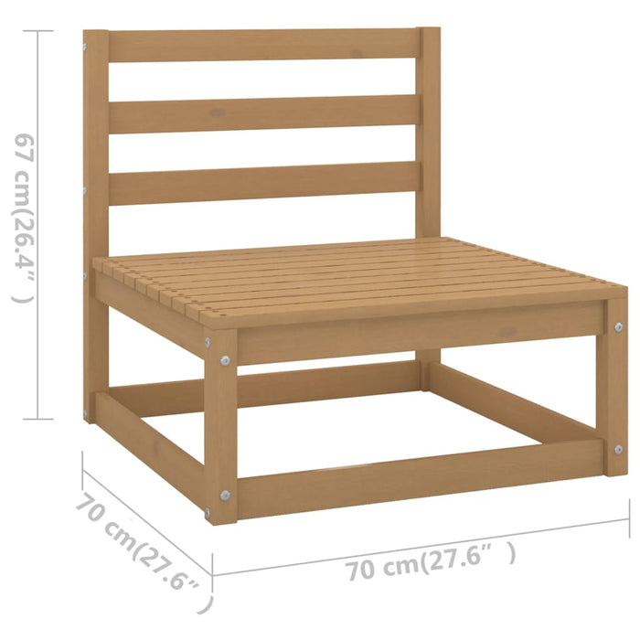 Sofa med puter 3-seters heltre furu