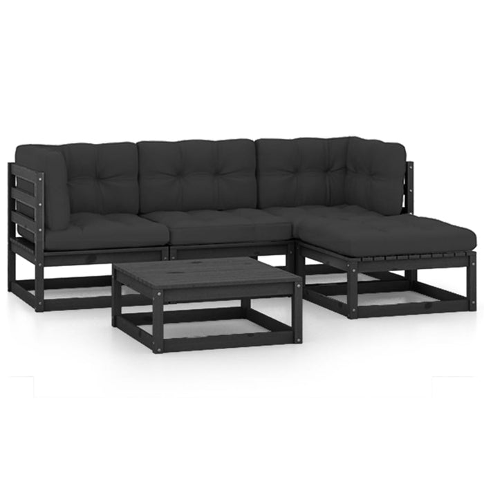 Hagesofagruppe med puter 5 deler heltre furu