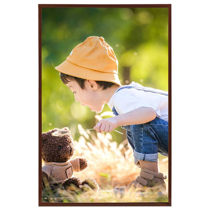 Fotorammekollasje 3 stk for vegg/bord 59,4x84 cm MDF bronse