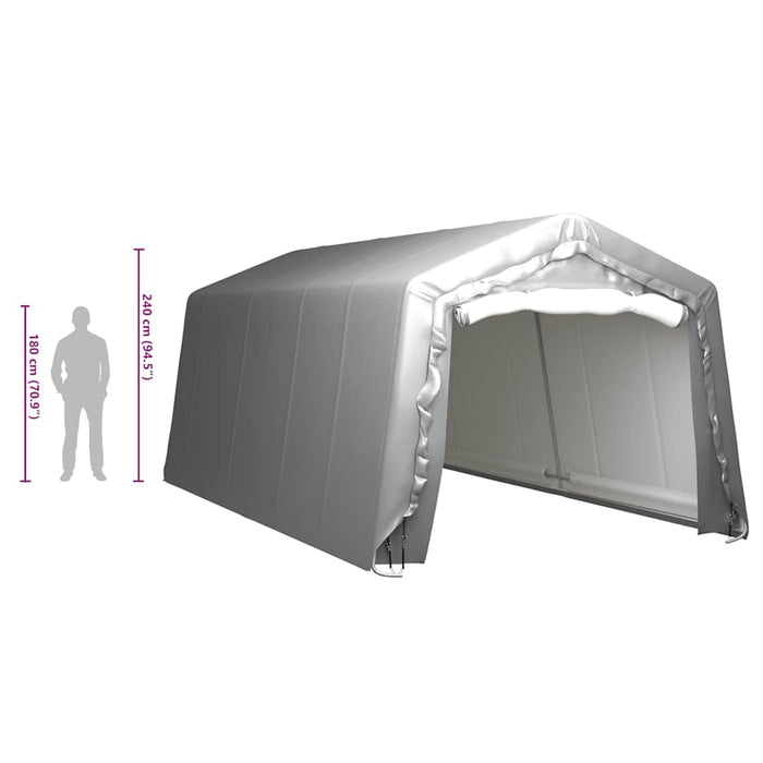 Oppbevaringstelt 300x600 cm stålgrå