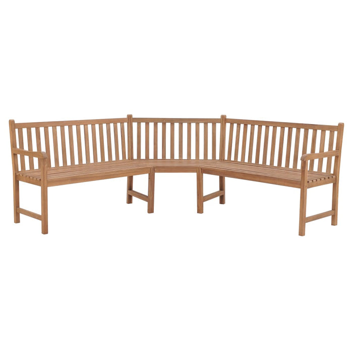 Hjørnebenk for hage 185x185x90 cm heltre teak