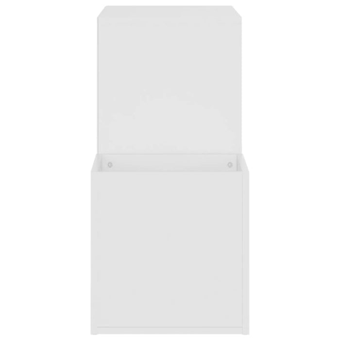 Skoskap for gang hvit 105x35,5x70 cm sponplate