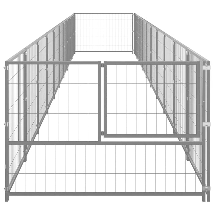 Hundegård sølv 10 m² stål