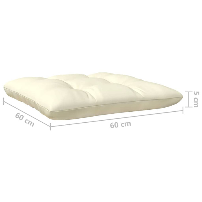 Hagesofagruppe med kremhvite puter 3 deler heltre furu