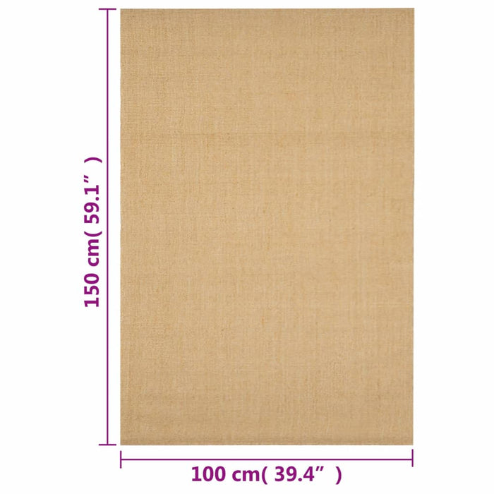 Teppe naturlig sisal 100x150 cm