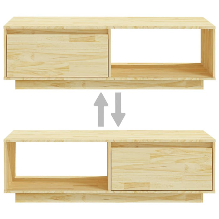 Salongbord 110x50x33,5 cm heltre furu