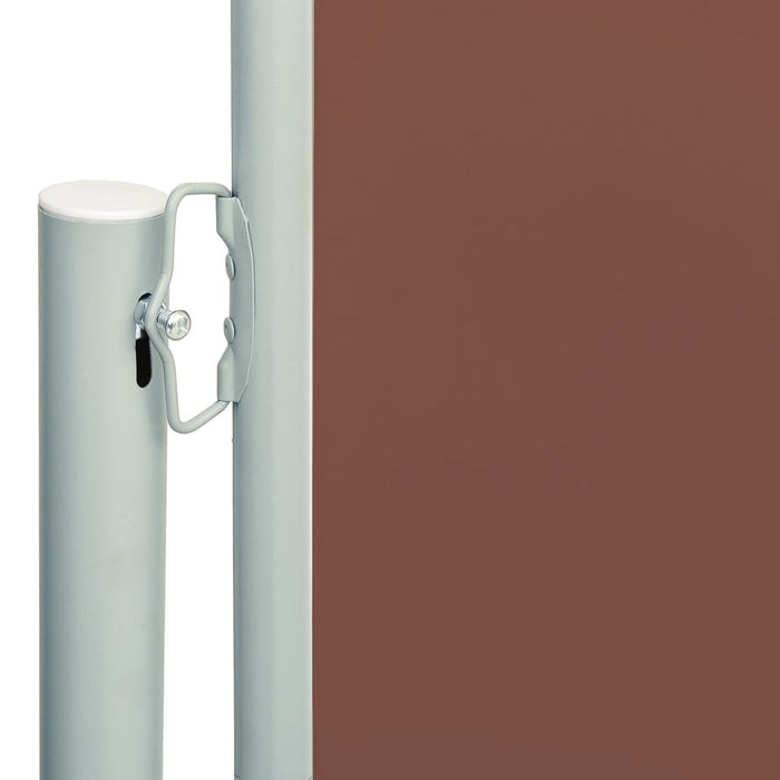 Uttrekkbar sidemarkise 180x600 cm brun