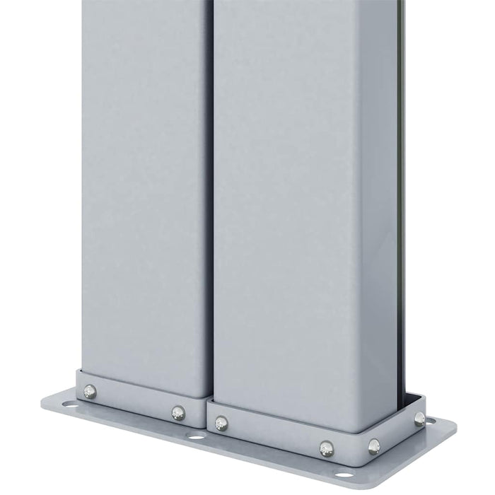 Uttrekkbar sidemarkise brun 117x1200 cm