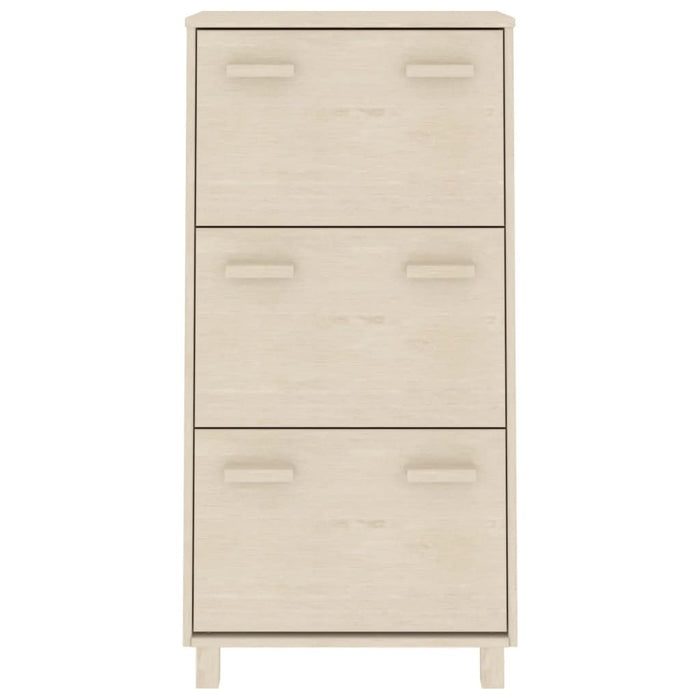 Skoskap HAMAR honningbrun 59,5x35x117 cm heltre furu