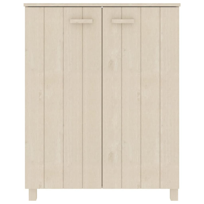 Skoskap HAMAR honningbrun 85x40x108 cm heltre furu