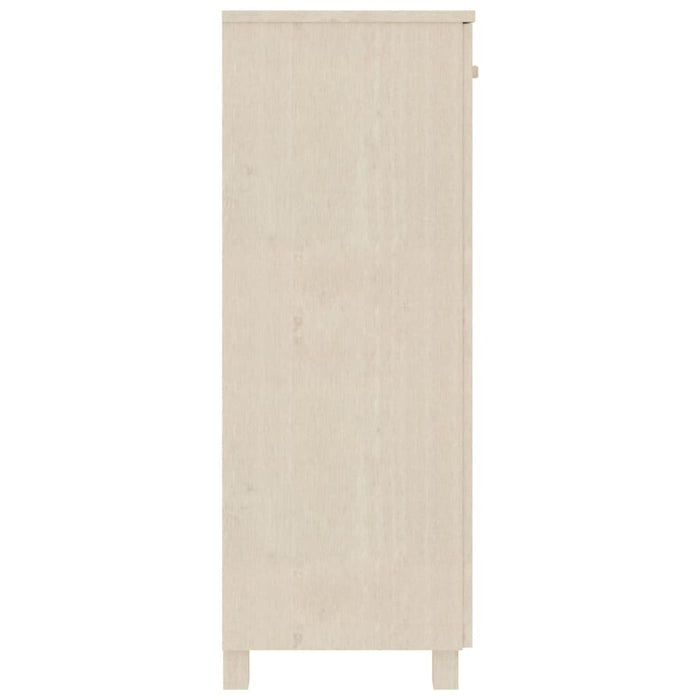 Skoskap HAMAR honningbrun 85x40x108 cm heltre furu