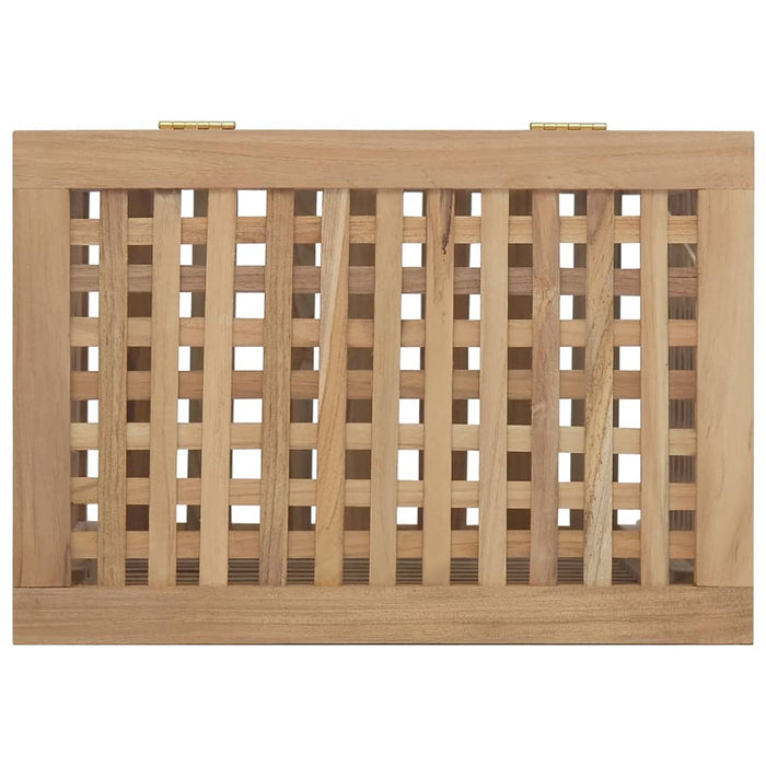 Skittentøyskurv 50x35x60 cm heltre teak