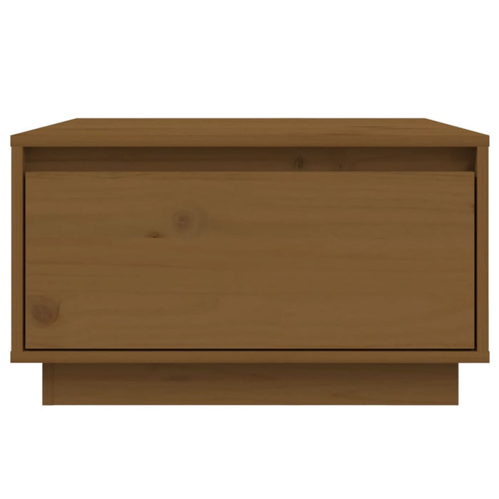 Salongbord honningbrun 55x56x32 cm heltre furu