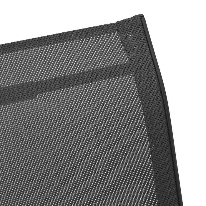 Stablebare hagestoler 6 stk svart textilene-stoff