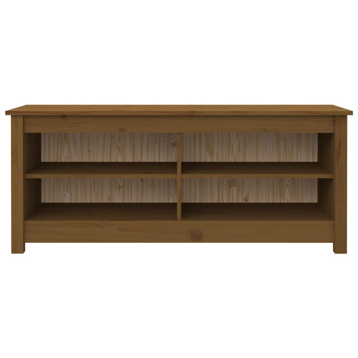 Skobenk honningbrun 110x38x45,5 cm heltre furu