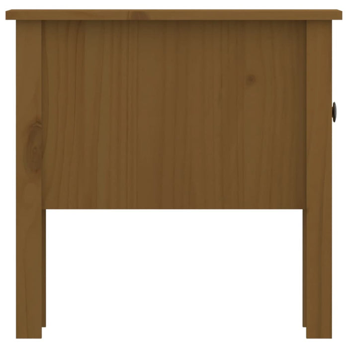 Sidebord honningbrun 50x50x49 cm heltre furu