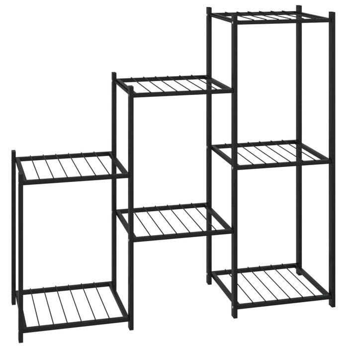 Blomsterstativ 83x25x80 cm svart jern