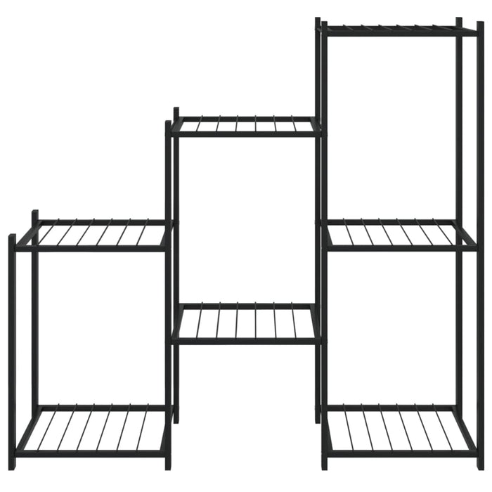 Blomsterstativ 83x25x80 cm svart jern