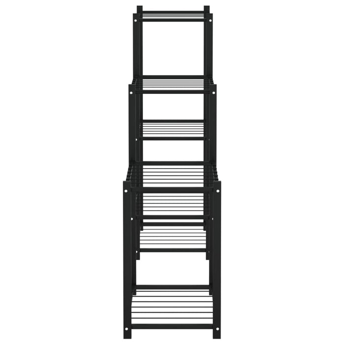 Blomsterstativ 83x25x80 cm svart jern