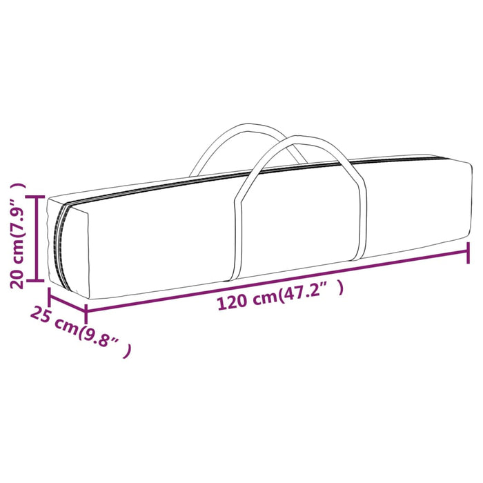 Sammenleggbart festtelt hvit 3x3 m