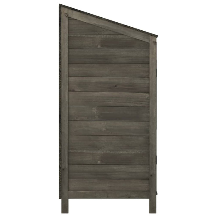 Hageskur antrasitt 102x52x112 cm heltre gran