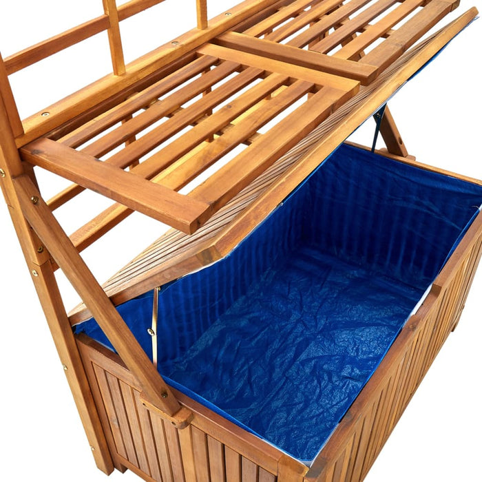 Oppbevaringsboks med espalier 99x50x160 cm heltre akasie