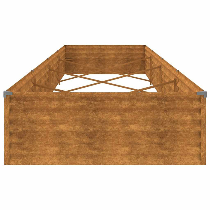 Høybed 387x100x36 cm cortenstål