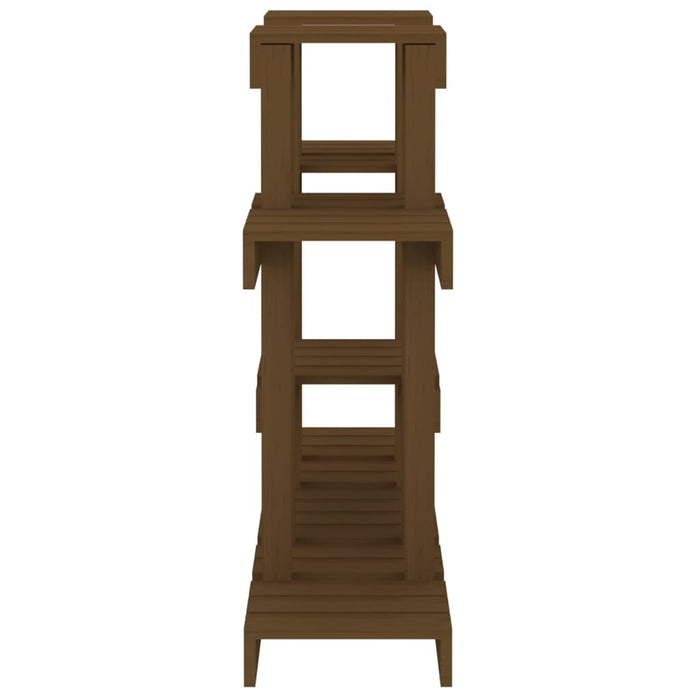 Plantestativ honningbrun 104,5x25x77,5 cm heltre furu