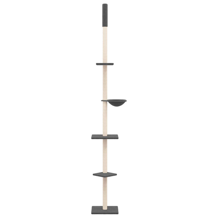 Kloretre gulv til tak mørkegrå 263,5-289,5 cm