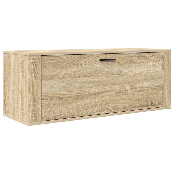 Veggmontert skoskap sonoma eik 100x35x38 cm konstruert tre