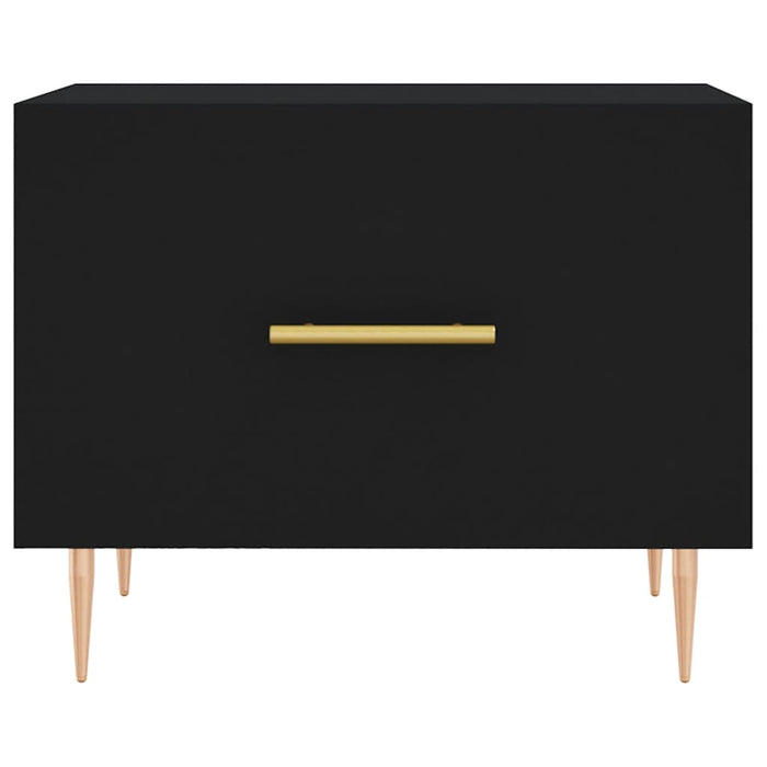 Salongbord svart 50x50x40 cm konstruert tre