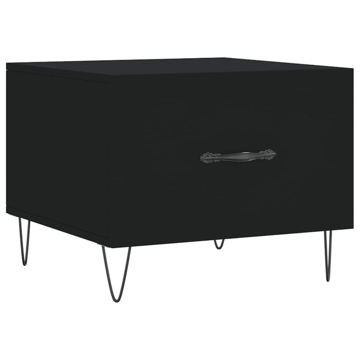 Salongbord svart 50x50x40 cm konstruert tre