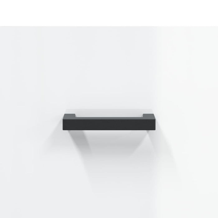 Salongbord høyglans hvit 50x50x40 cm konstruert tre