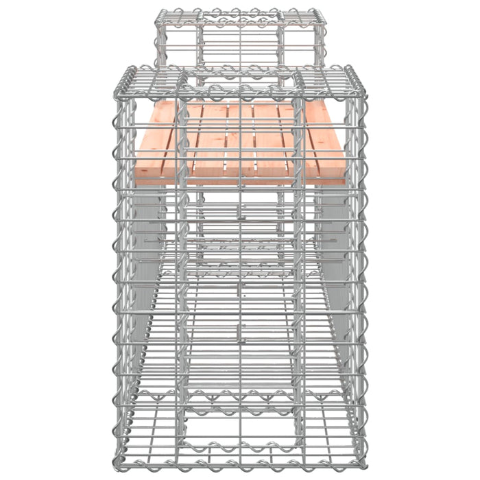 Hagebenk gabiondesign 183x41x60,5 cm heltre douglasgran