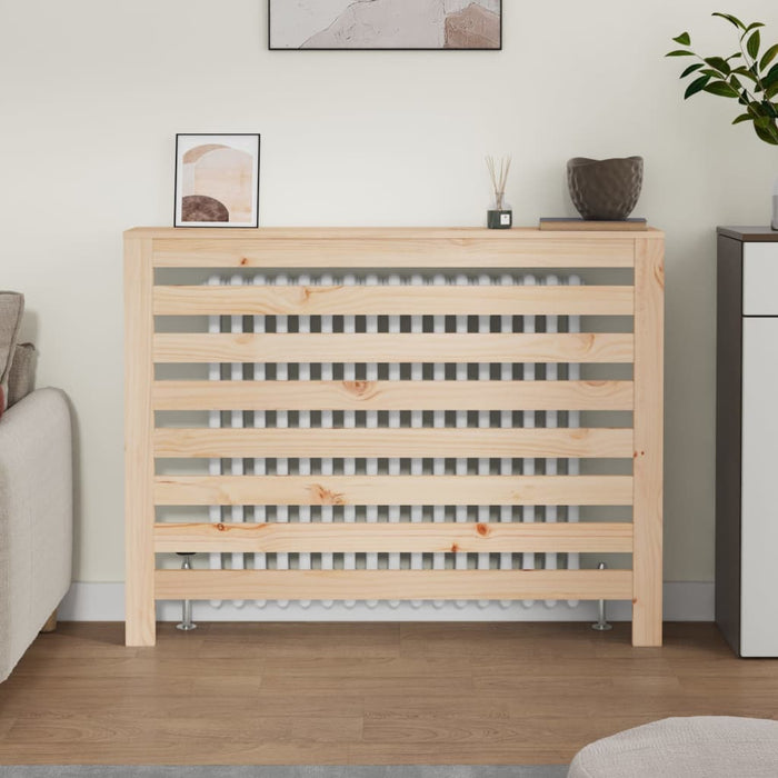 Radiatordeksel 108,5x19x84 cm heltre furu