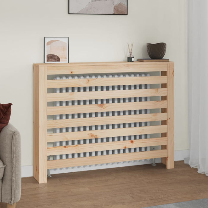 Radiatordeksel 108,5x19x84 cm heltre furu