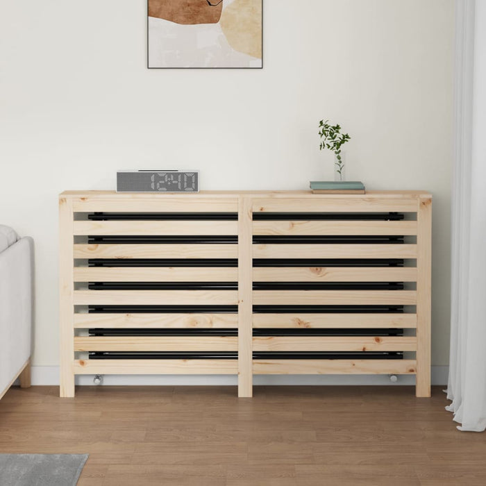 Radiatordeksel 153x19x84 cm heltre furu