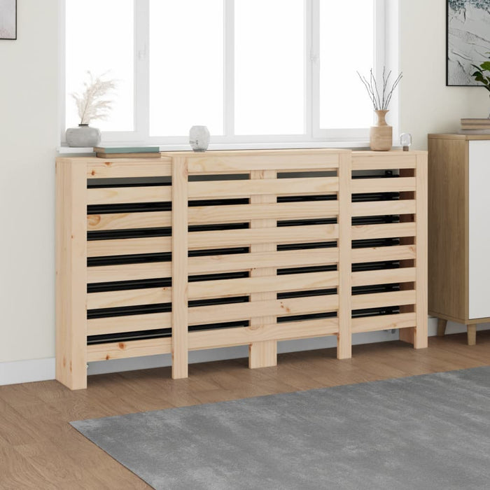 Radiatordeksel 210x21x85 cm heltre furu