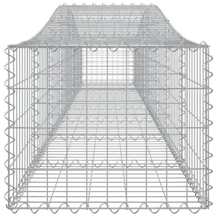 Gabionkurver buede 10 stk 400x50x40/60 cm galvanisert jern